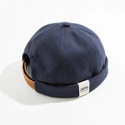 adjustable denim beanie skull cap, view 3 - MRSLM