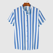 men's casual stand collar shirt - MRSLM