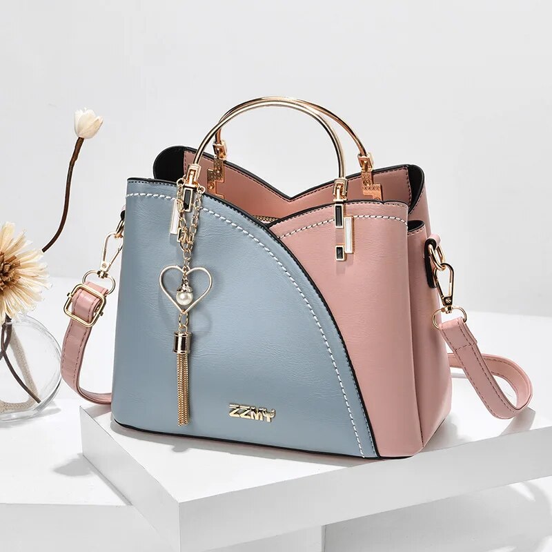 PU leather bucket crossbody bag, view 5 - MRSLM