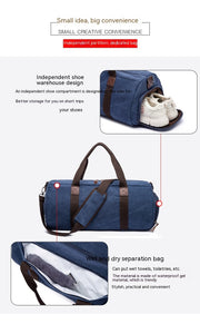 canvas travel messenger bag, view 10 - MRSLM