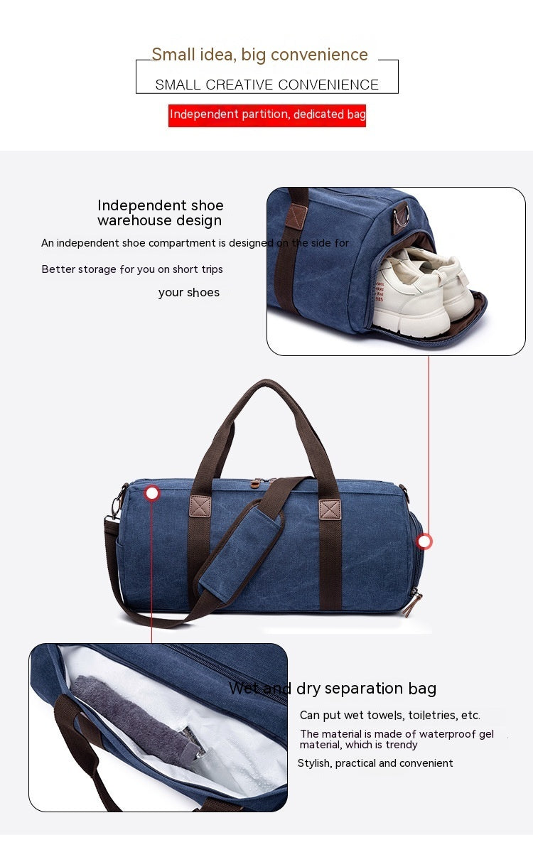 canvas travel messenger bag, view 10 - MRSLM