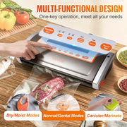Automatic vacuum sealer machine with cutter, view 4 - MRSLM