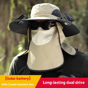 quick-drying sun hat with fans, view 5 - MRSLM
