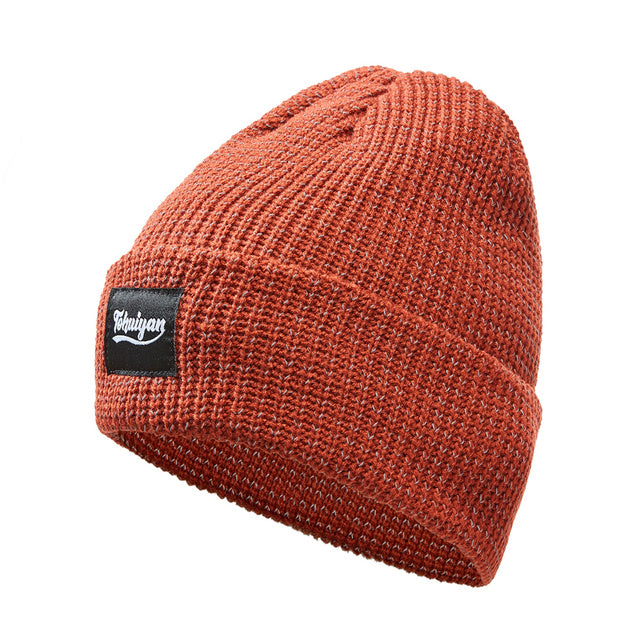 Reflective Knit Beanie for Night Walks