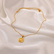 moon star pendant necklace, view 6 - MRSLM