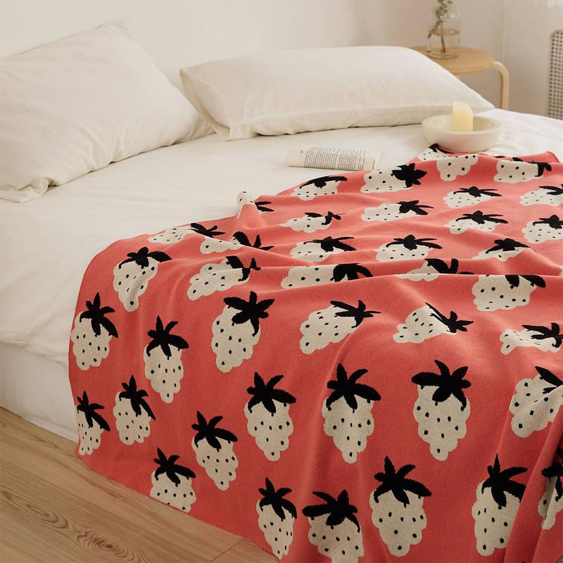 grape pattern cotton blanket - MRSLM