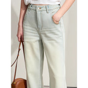 Women's vintage straight-leg jeans, view 10 - MRSLM