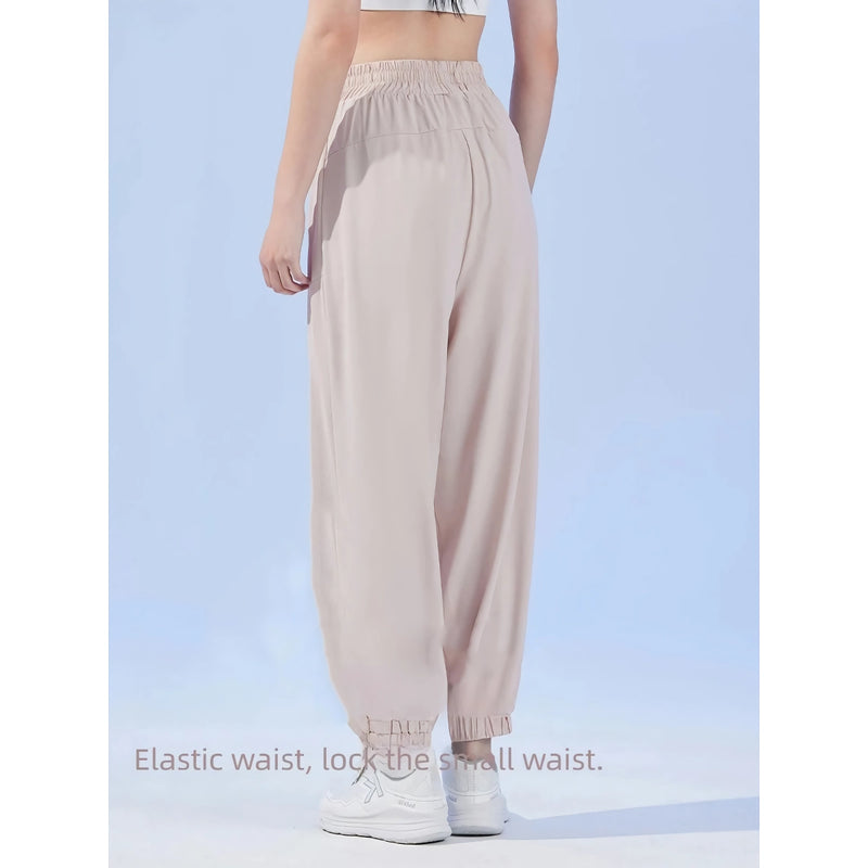 women's quick-dry ice silk yoga pants, view 7 - MRSLM