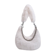 Women's fluffy plush crossbody bag, view 2 - MRSLM