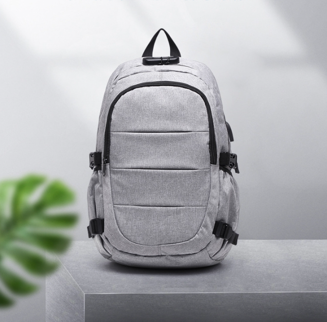 Backpack Password Lock Anti-theft Backpack Large Capacity Student Schoolbag Business Trip Travel Laptop Bag