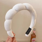 fluffy sponge headband, view 4 - MRSLM