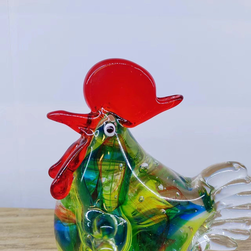 glass chicken ornament, view 10 - MRSLM