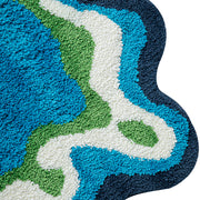 70s retro psychedelic tufted rug, view 13 - MRSLM
