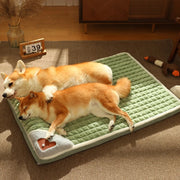 cozy plaid pet sofa bed, view 4 - MRSLM