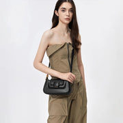 silk-lined TPU crossbody baguette bag, view 10 - MRSLM