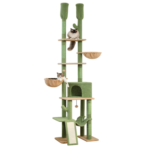 cactus cat tower adjustable cat tree, view 3 - MRSLM