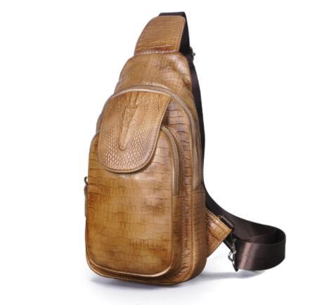 men's retro cowhide messenger bag, view 5 - MRSLM