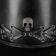Punk skull black top hat, view 3 - MRSLM