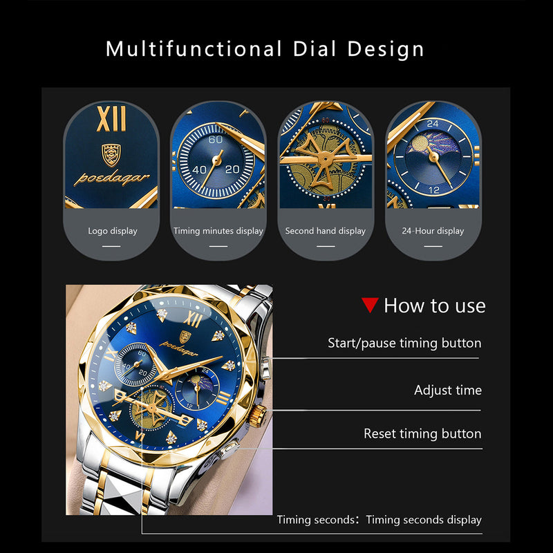 Men's chronograph watch, view 15 - MRSLM