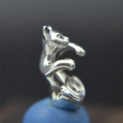 cute cat animal earrings, view 6 - MRSLM