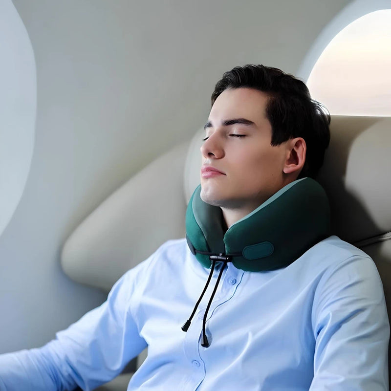 u-shaped memory foam travel neck pillow, view 11 - MRSLM