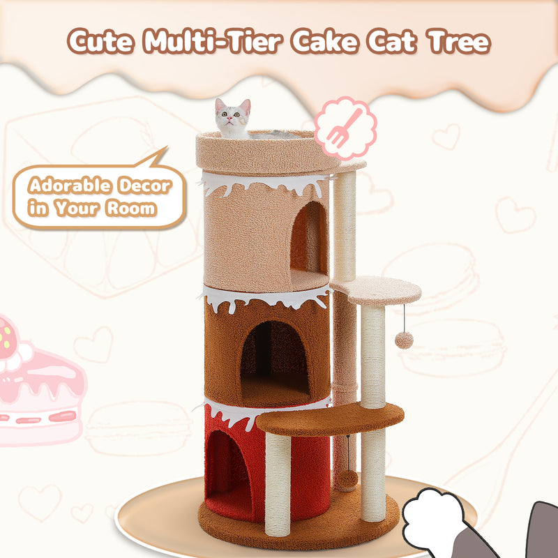 multi-level cat tree tower, view 7 - MRSLM