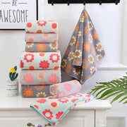 microfiber floral bathroom towel set, view 6 - MRSLM