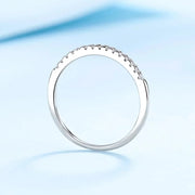 moissanite eternity band, view 4 - MRSLM