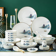 new chinese ceramic tableware set, view 3 - MRSLM