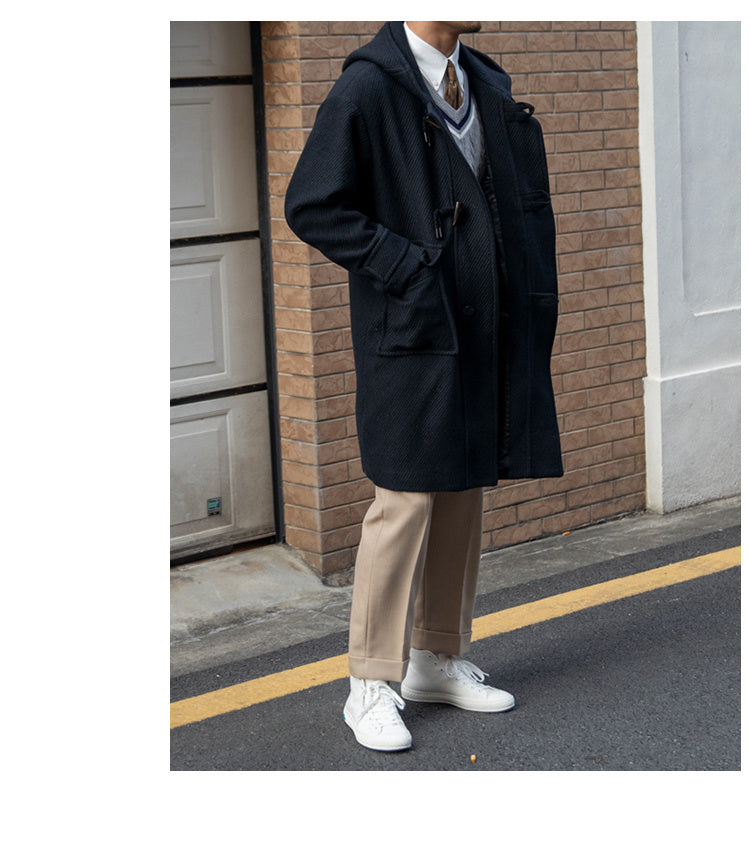 Wool blend hooded coat, view 6 - MRSLM