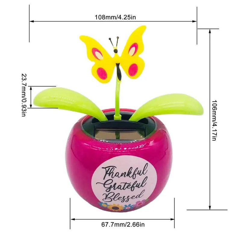 solar dancing flower bobblehead, view 6 - MRSLM