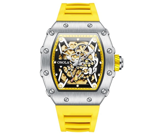 men's automatic silicone sports watch, view 10 - MRSLM