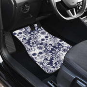 skull floral car floor mats, view 4 - MRSLM