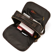 Leather travel backpack, view 5 - MRSLM