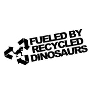 Recycled dinosaurs vinyl car decal, view 8 - MRSLM