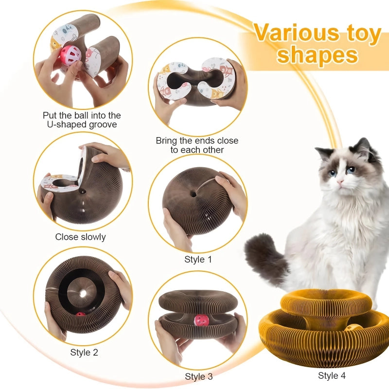magic organ cat scratcher toy, view 4 - MRSLM