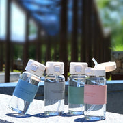 cute water bottle with straw, view 6 - MRSLM