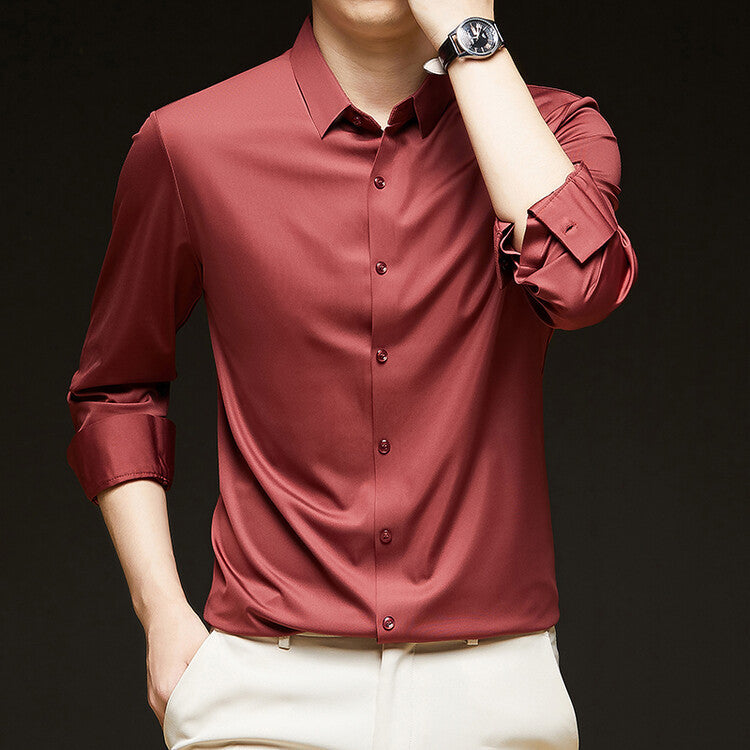 Business slim fit casual shirt, view 5 - MRSLM