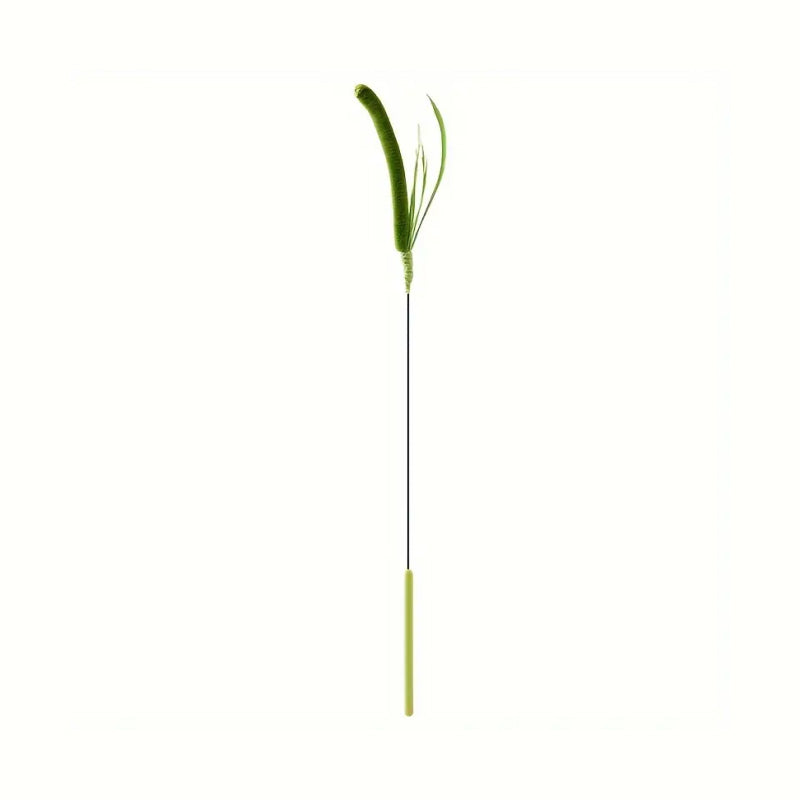 interactive feather teaser stick for cats and dogs, view 7 - MRSLM