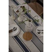 striped cotton linen tablecloth, view 5 - MRSLM