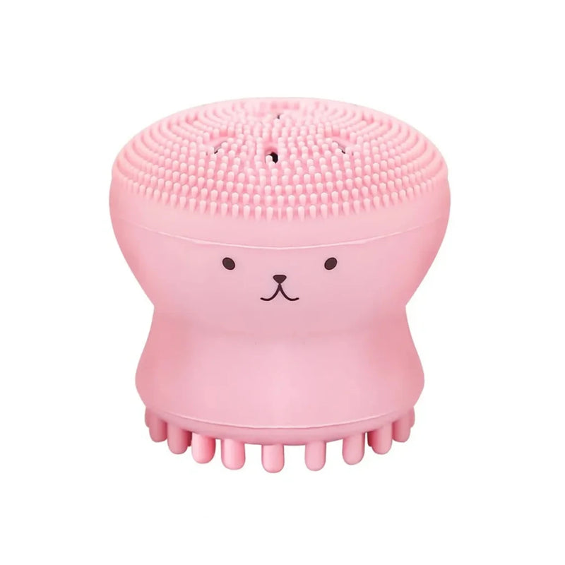 silicone octopus face cleansing brush, view 2 - MRSLM