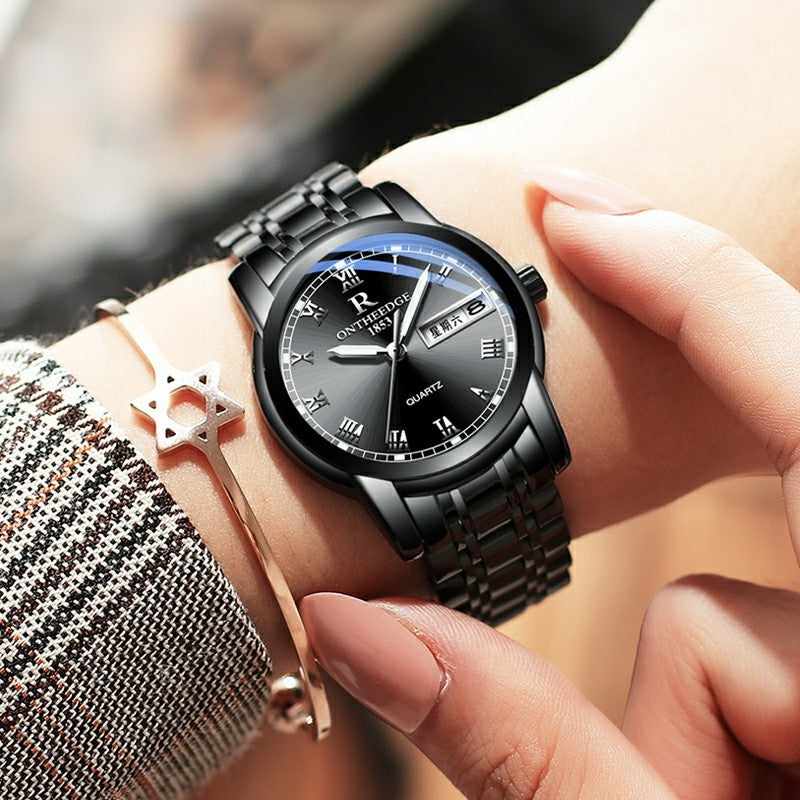 three needle steel quartz watch, view 11 - MRSLM