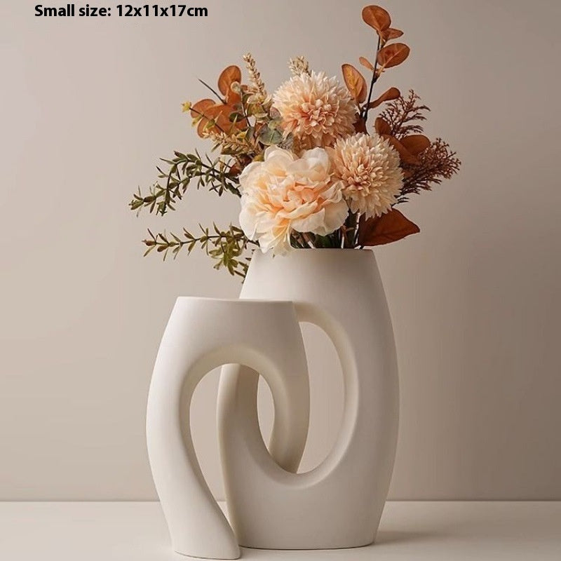 ceramic abstract vase, view 3 - MRSLM