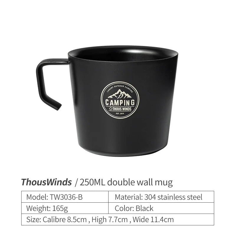 Stainless steel camping mug, view 5 - MRSLM