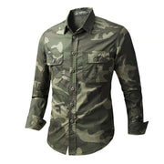 men's loose cotton retro shirt, view 2 - MRSLM