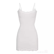 sling lace hip dress, view 6 - MRSLM