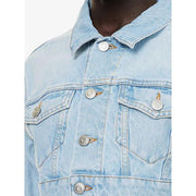 Short denim jacket with belt, view 5 - MRSLM