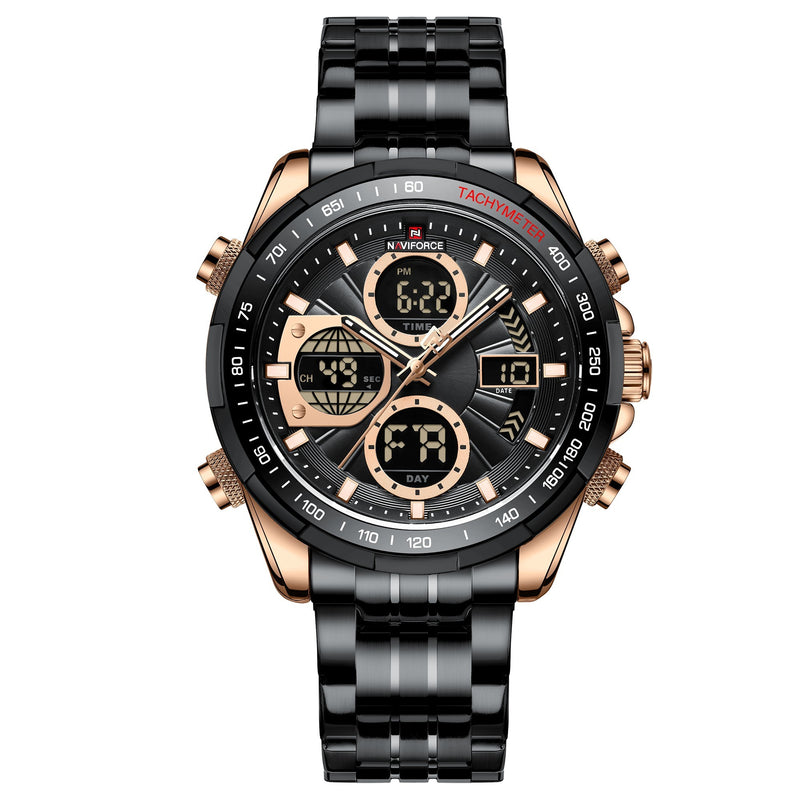 Men's dual display sports watch, view 7 - MRSLM