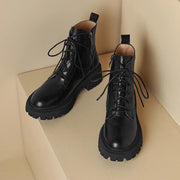 high heeled lace-up ankle boots for women, view 5 - MRSLM