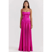 lace-up formal dress, view 4 - MRSLM
